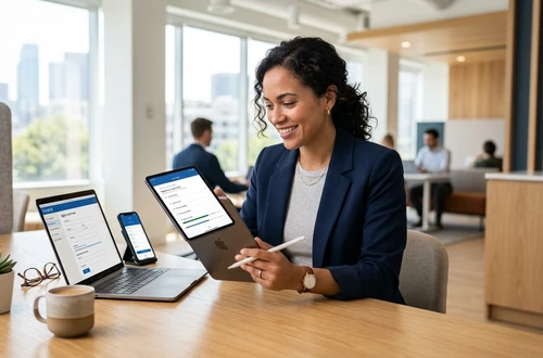 Friendly auto loan advisor ready to assist